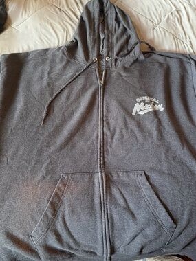 Disney Gray Zip-Up Hoodie Sweatshirt